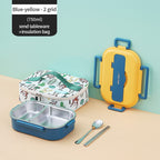 Stainless Steel Multi Compartment Kids Lunch Box - 1500 ml, 304 Steel, view 4