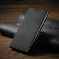 Magnetic Leather iPhone Case with Shock and Scratch Protection