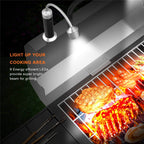 Magnetic Outdoor BBQ Barbecue Grill Light, Adjustable Flexible LED, 11cm