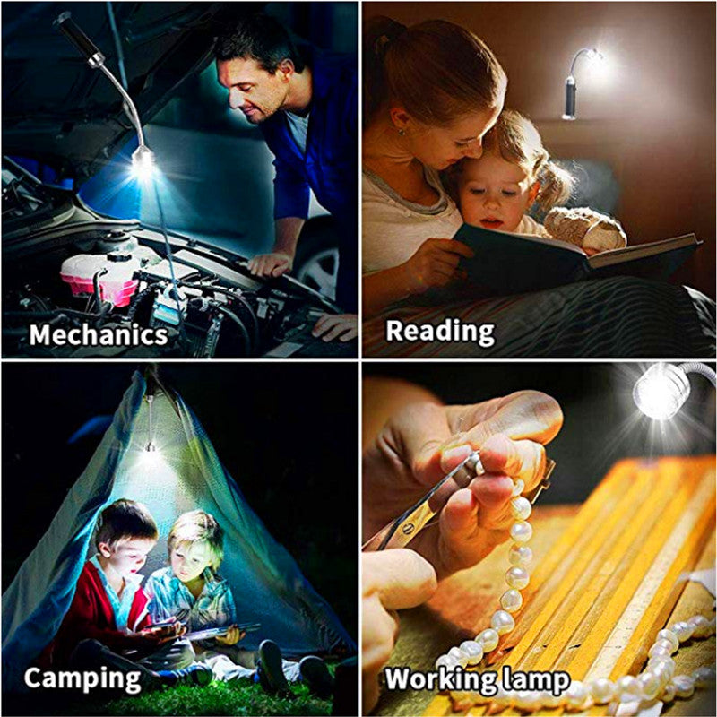 Magnetic Outdoor BBQ Barbecue Grill Light, Adjustable Flexible LED, 11cm