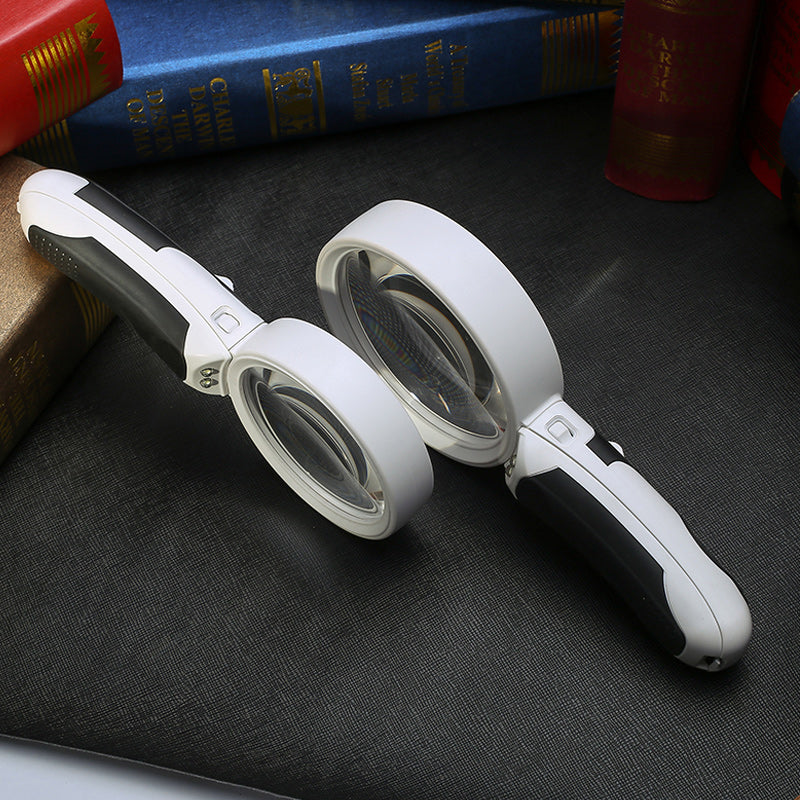 20X Magnifying Glass with LED Light - Double Lens, Acrylic, 80 mm Diameter, view 10