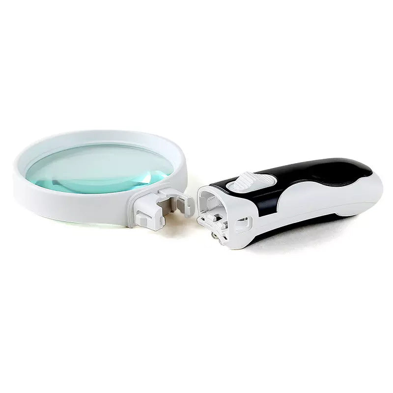 20X Magnifying Glass with LED Light - Double Lens, Acrylic, 80 mm Diameter, view 13