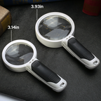 20X Magnifying Glass with LED Light - Double Lens, Acrylic, 80 mm Diameter, view 7