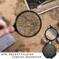 Folding Mini Magnifying Glass - ABS, Glass, 70g Pocket Size