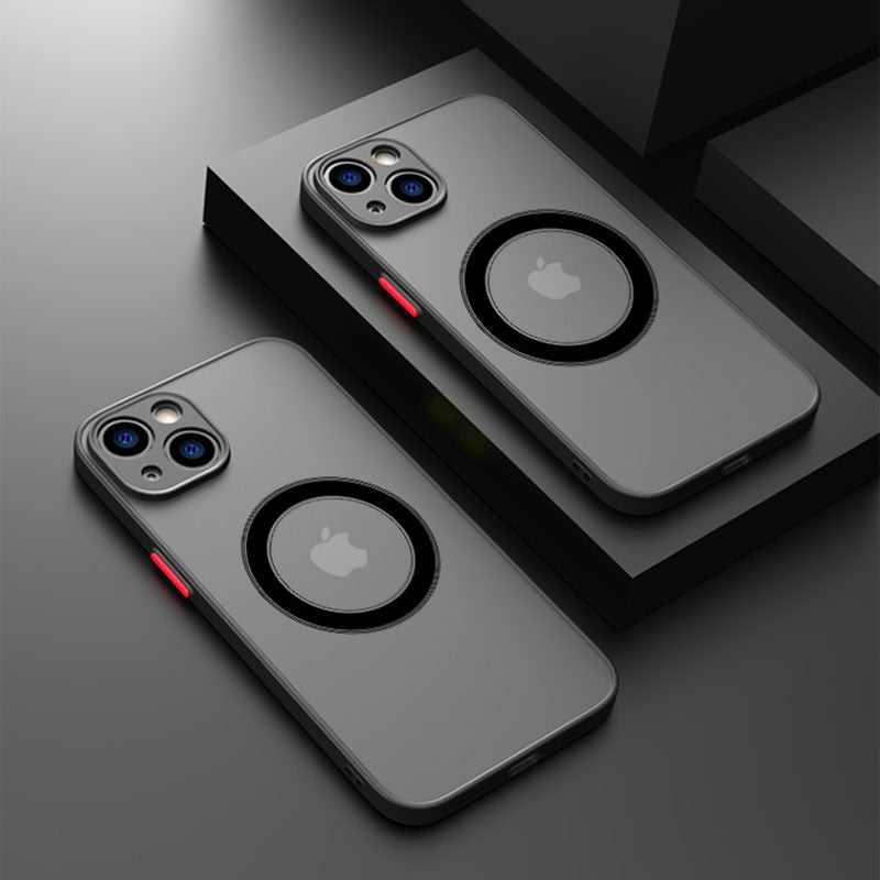 MagSafe Soft Silicone Shock-Resistant iPhone Case