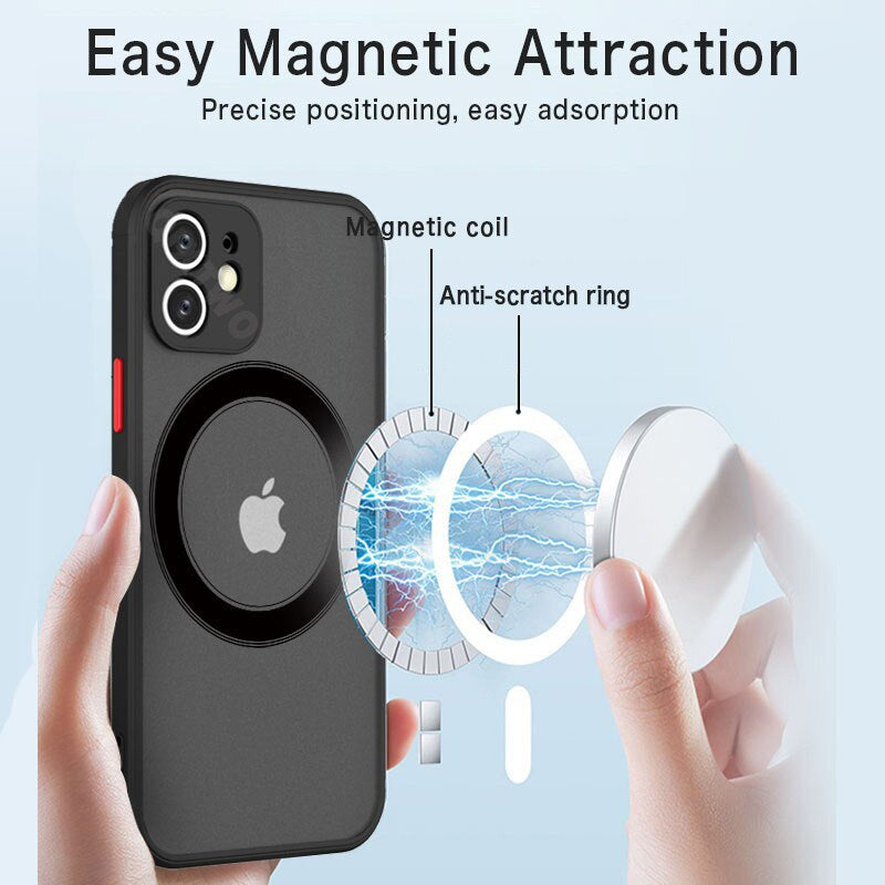 MagSafe Soft Silicone Shock-Resistant iPhone Case