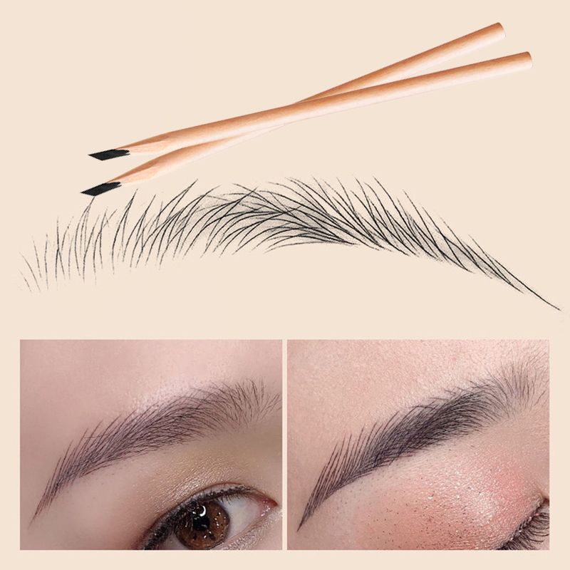 Waterproof Eyebrow Pencil Made of Wood - Natural Finish, view 6