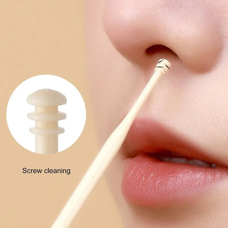 Manual Nose Hair Trimmer with 360° Rotating Blade