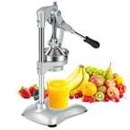 Manual Stainless Steel Citrus Press with Interchangeable Cones