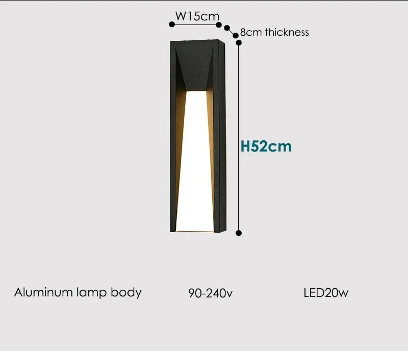 Mareo Mistfield Outdoor Livine Lamp-Welvere