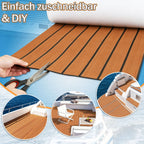 Boat EVA Teak Flooring Self-Adhesive - Brown or Grey, 240x45/60/90cm, view 3