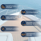Boat EVA Teak Flooring Self-Adhesive - Brown or Grey, 240x45/60/90cm, view 5