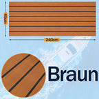 Boat EVA Teak Flooring Self-Adhesive - Brown or Grey, 240x45/60/90cm, view 7
