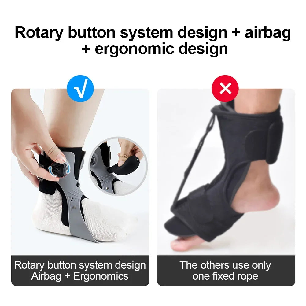 Adjustable Orthosis Ankle Correct Brace - Mesh, Lightweight Half Foot Style, view 4