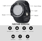 Men’s Digital Sports Watch with LED Backlight and Alarm