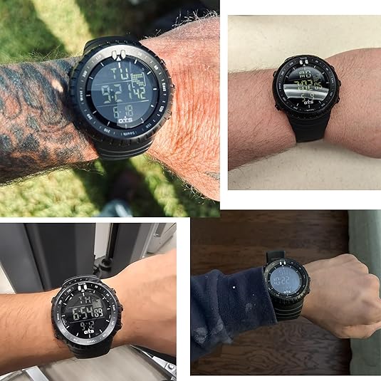 Men’s Digital Sports Watch with LED Backlight and Alarm