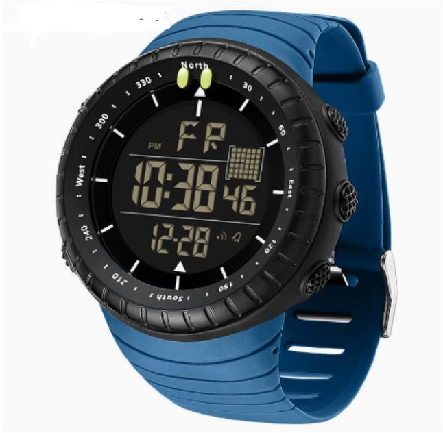 Men’s Digital Sports Watch with LED Backlight and Alarm