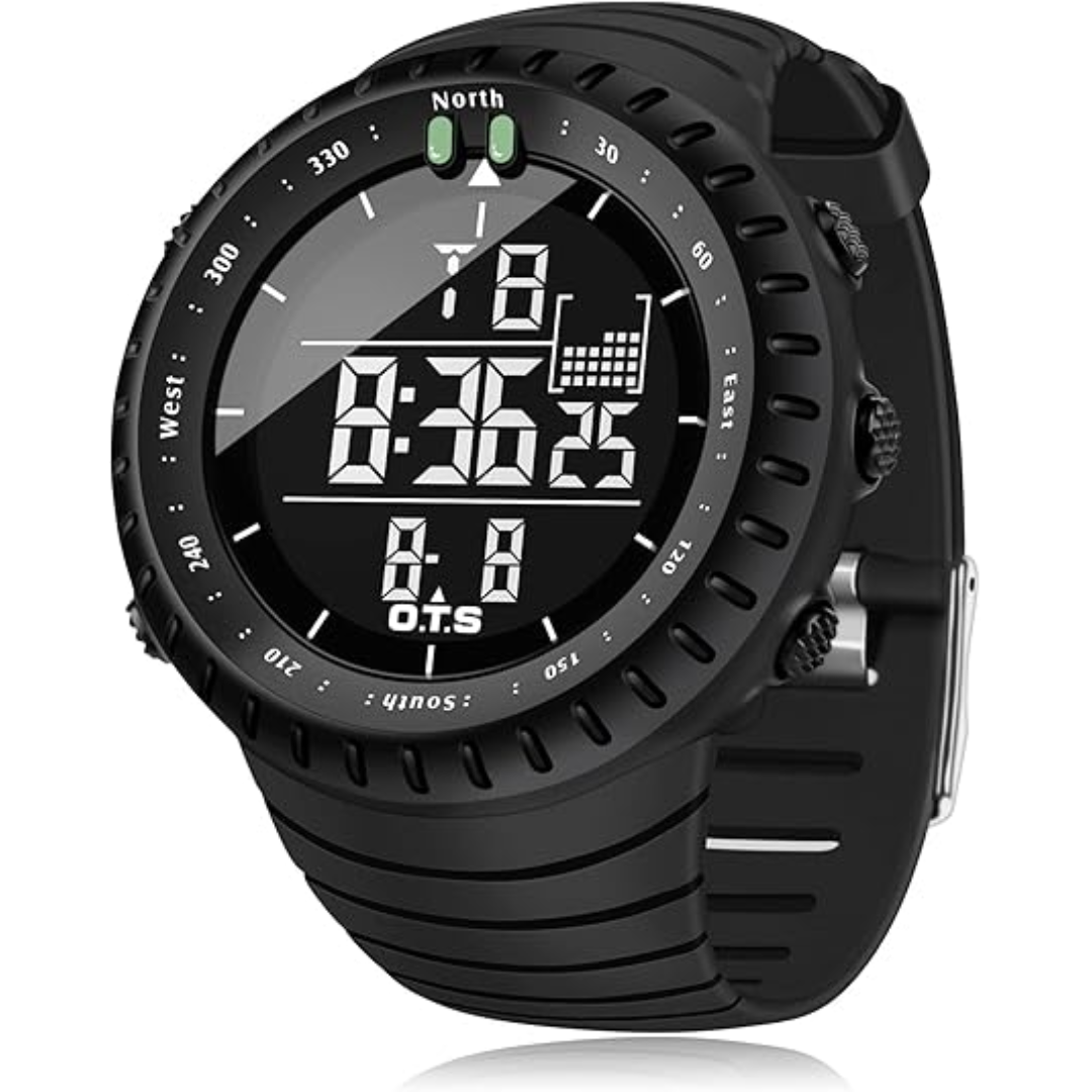 Men’s Digital Sports Watch with LED Backlight and Alarm