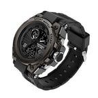 Men’s Military-Style Analogue-Digital Watch, 45 mm, Silicone Strap