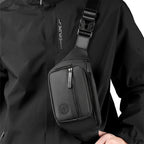 Men's Nylon Hip Bag with Adjustable Strap for Crossbody Wear