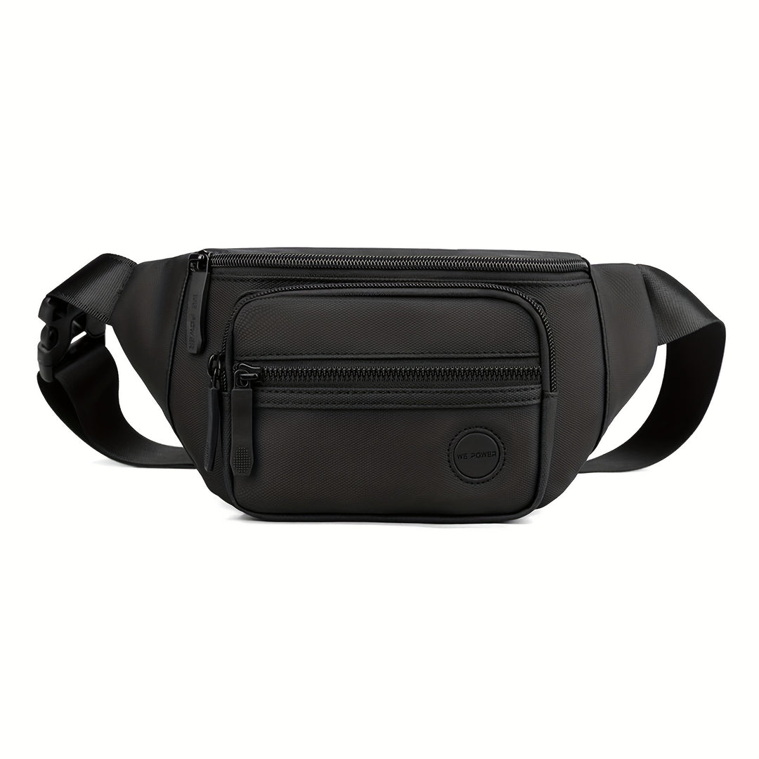 Men's Nylon Hip Bag with Adjustable Strap for Crossbody Wear