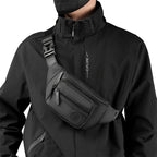 Men's Nylon Hip Bag with Adjustable Strap for Crossbody Wear