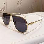 Men’s Oversized Aviator Sunglasses with Gradient Lenses