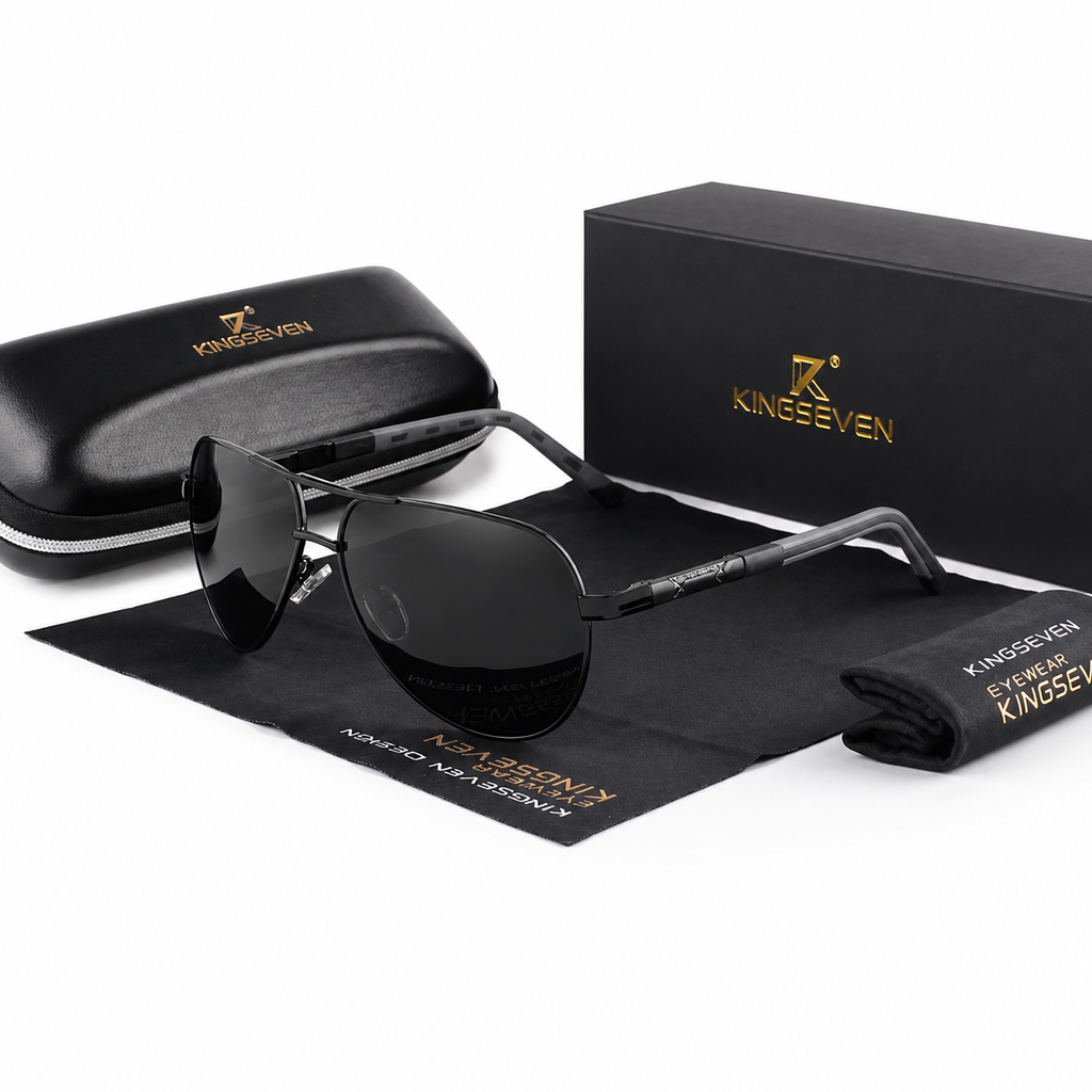 Men’s Polarised Aviator Sunglasses, Polycarbonate Lenses, UV400