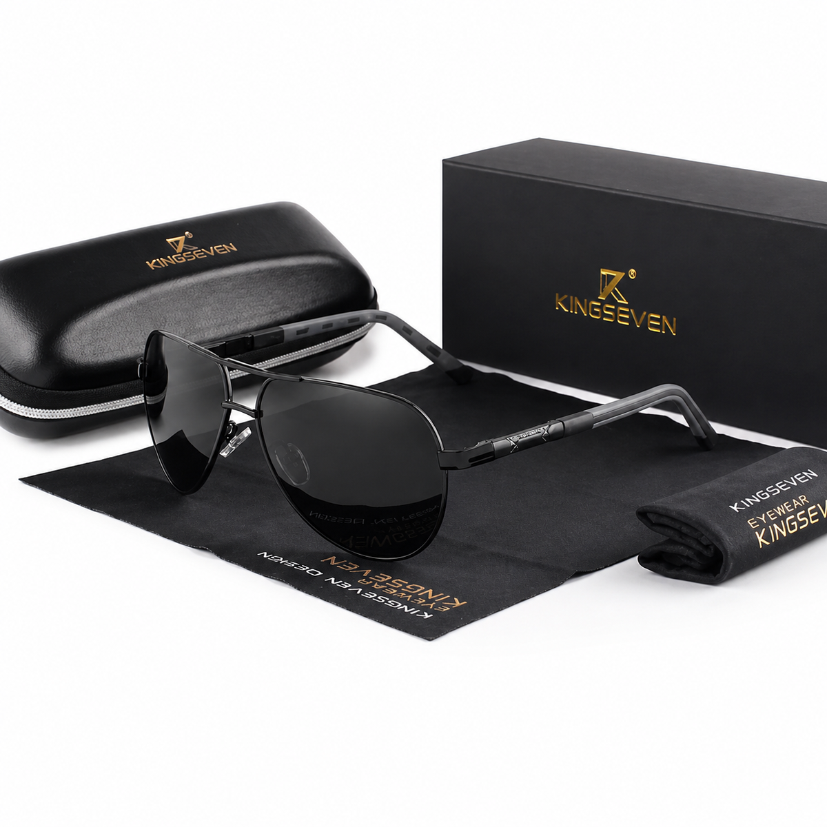 Men’s Polarised Aviator Sunglasses, Polycarbonate Lenses, UV400