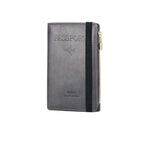 Men’s PU Leather Passport Wallet with RFID Blocking, 11*1.5*17cm