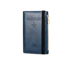 Men’s PU Leather Passport Wallet with RFID Blocking, 11*1.5*17cm