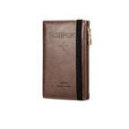 Men’s PU Leather Passport Wallet with RFID Blocking, 11*1.5*17cm