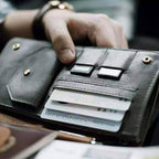 Men’s PU Leather Passport Wallet with RFID Blocking, 11*1.5*17cm