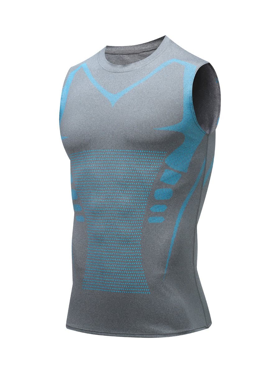 Men's Sleeveless Compression Shaping Vest, 88% Neoprene, 12% Elastane