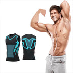 Men's Sleeveless Compression Shaping Vest, 88% Neoprene, 12% Elastane