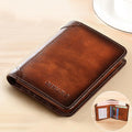 Simple Anti-Theft Wallet for Men - PU Leather, 12 x 9.5 cm, Bi-Fold, view 7