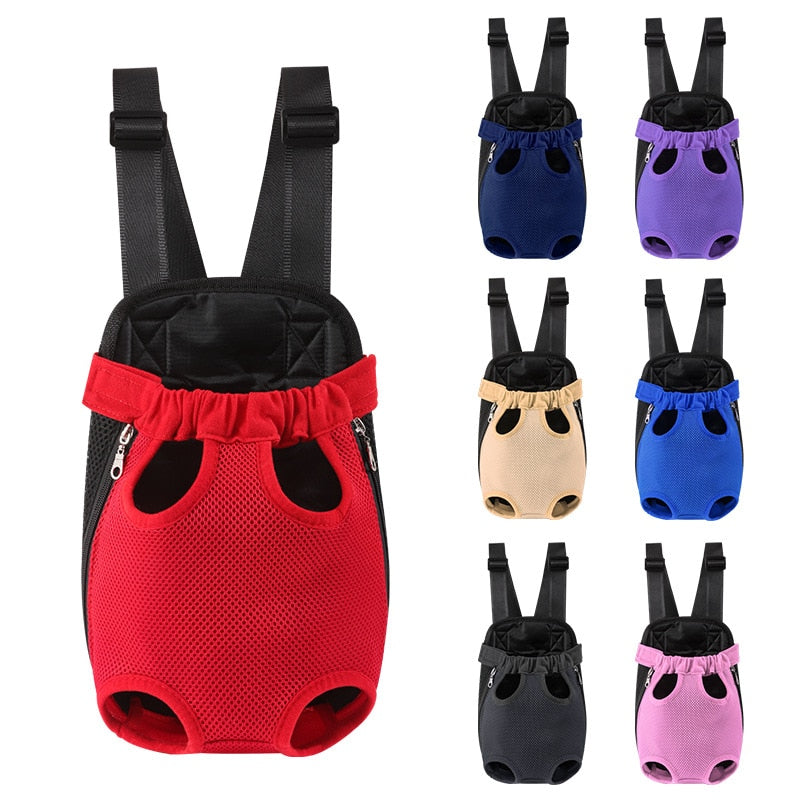 Mesh Pet Travel Carrier Backpack, Nylon, Zip Closure