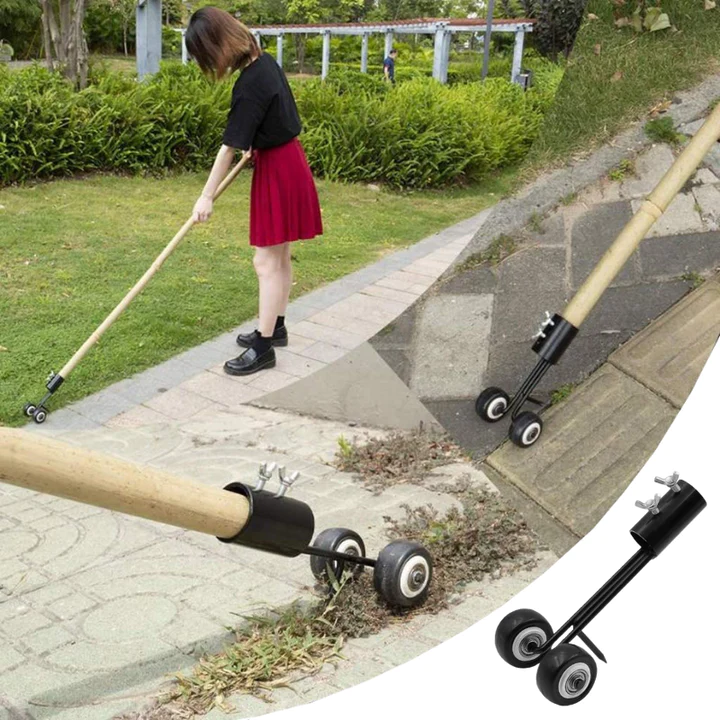 Metal Hand-Operated Gap Weeder with Double Hook Design