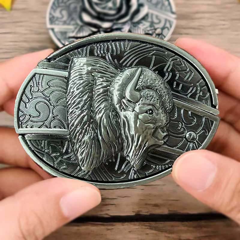 Metal Oval Cowboys Belt Buckle - Zinc Alloy, 3.03 x 2.36 Inch, view 34