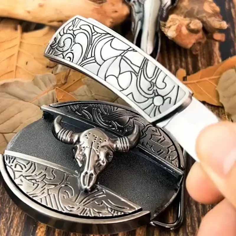 Metal Oval Cowboys Belt Buckle - Zinc Alloy, 3.03 x 2.36 Inch, view 5