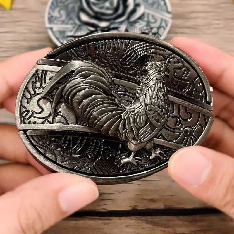 Metal Oval Cowboys Belt Buckle - Zinc Alloy, 3.03 x 2.36 Inch, view 24