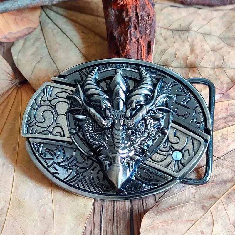 Metal Oval Cowboys Belt Buckle - Zinc Alloy, 3.03 x 2.36 Inch, view 29