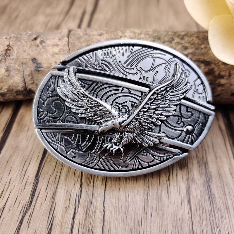 Metal Oval Cowboys Belt Buckle - Zinc Alloy, 3.03 x 2.36 Inch, view 26