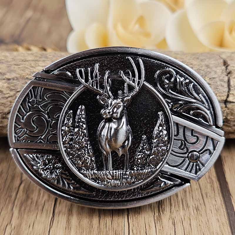 Metal Oval Cowboys Belt Buckle - Zinc Alloy, 3.03 x 2.36 Inch, view 20