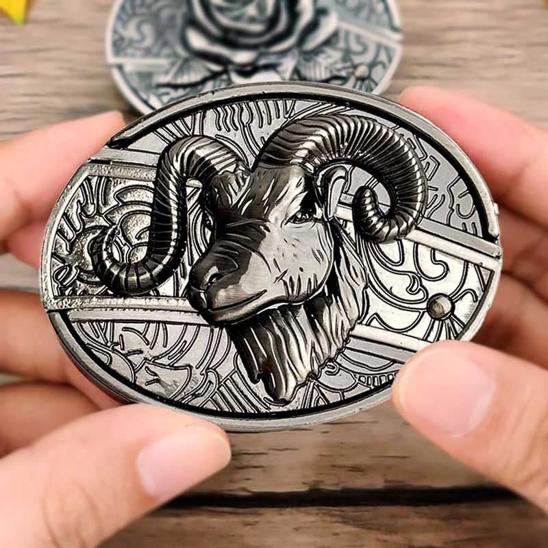 Metal Oval Cowboys Belt Buckle - Zinc Alloy, 3.03 x 2.36 Inch, view 25