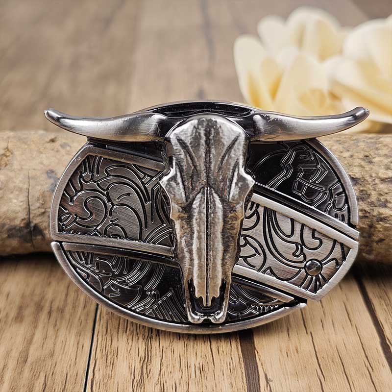 Metal Oval Cowboys Belt Buckle - Zinc Alloy, 3.03 x 2.36 Inch, view 14