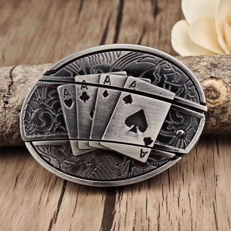 Metal Oval Cowboys Belt Buckle - Zinc Alloy, 3.03 x 2.36 Inch, view 21