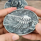 Metal Oval Cowboys Belt Buckle - Zinc Alloy, 3.03 x 2.36 Inch, view 35