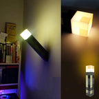 Minecraft-Inspired LED Lamp, 28cm, USB Rechargeable Night Light