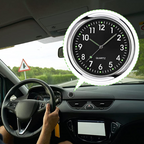 Mini Car Clock with Luminous Hands and Digital Readout, 4*4cm